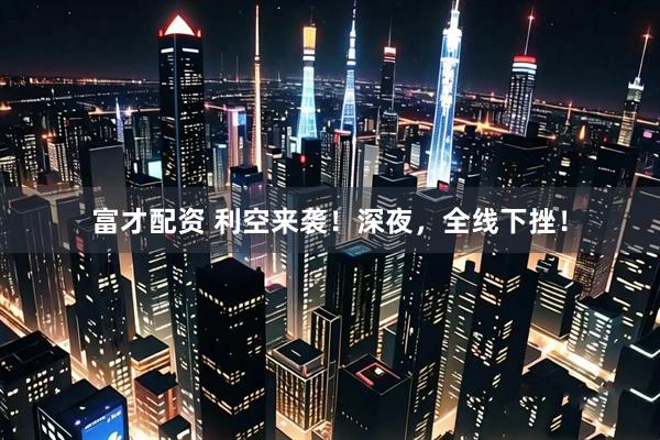 富才配资 利空来袭！深夜，全线下挫！